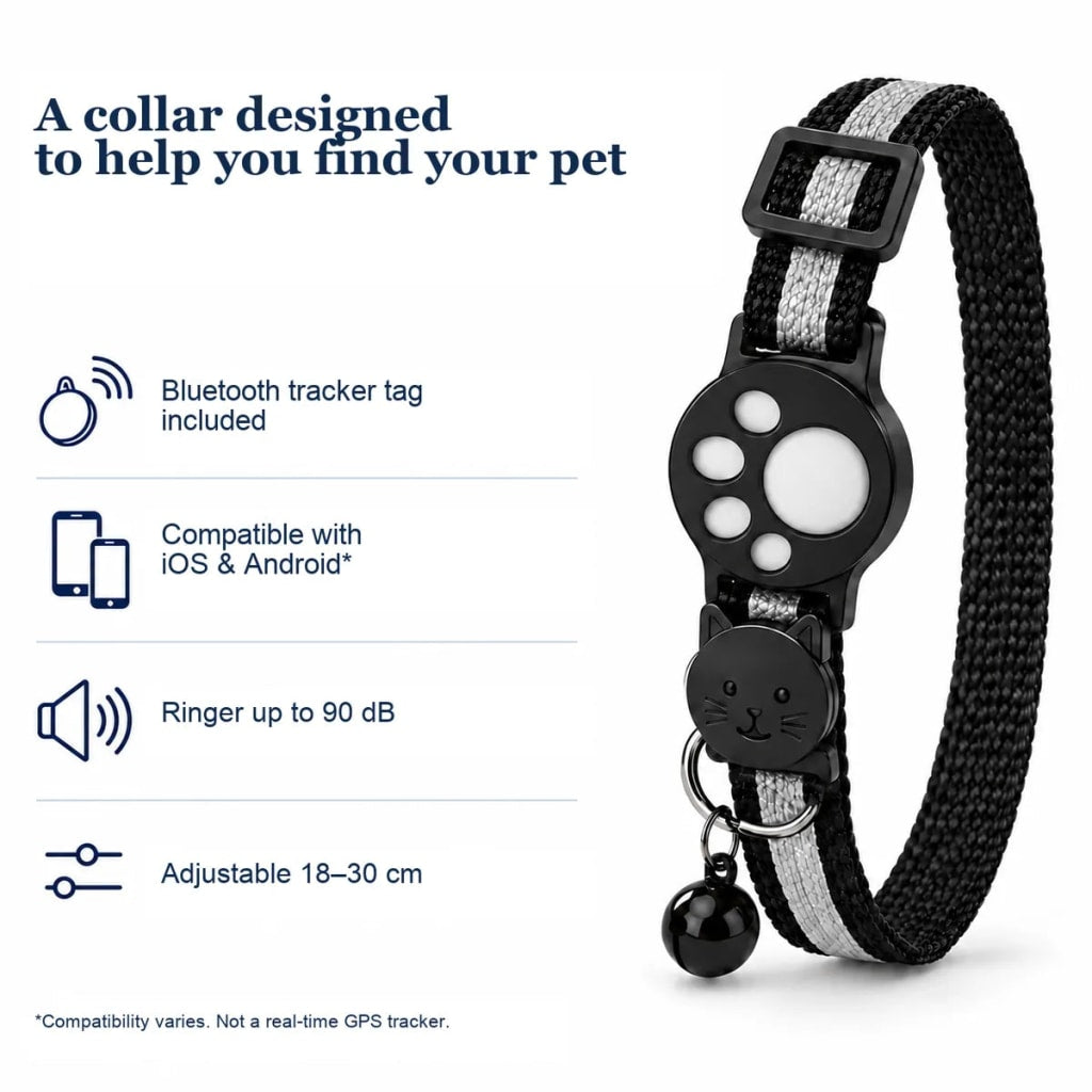 GPS Cat Collar Reflective Adjustable
