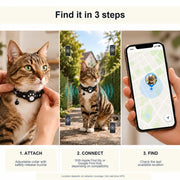 GPS Cat Collar Reflective Adjustable