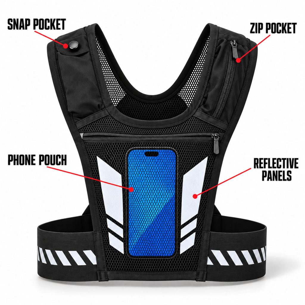 Hands-Free Reflective Running Vest™